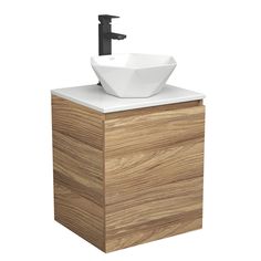 Тумба Bau Dream Blackwood 50 с дверцей,раковина BAU Crystal 40х40,смеситель Hotel Black Bauedge