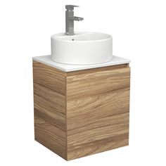 Тумба Bau Dream Blackwood 50 с дверцей,раковина BAU Element D40,смеситель Hotel Still Bauedge