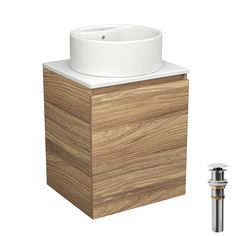 Тумба Bau Dream Blackwood 50 с дверцей,раковина BAU Element D40,белая,выпуск белый Bauedge