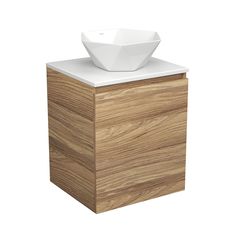 Тумба Bau Dream Blackwood 50 с дверцей,раковина BAU Crystal 40х40 Bauedge