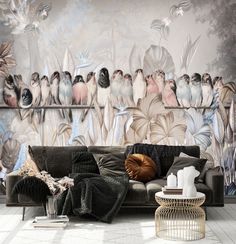 Фотообои Dekor Vinil "Птицы в тропическом лесу" 300х270 см