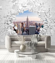 Фотообои Dekor Vinil "Нью-Йорк с эффектом 3d" 300х270 см