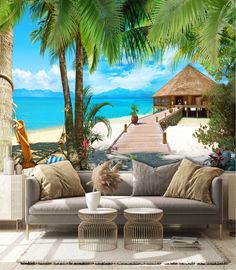 Фотообои Dekor Vinil с природой "Тропический рай" 300х270 см