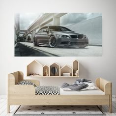 Фотообои Dekor Vinil Серый автомобиль 100х200 см