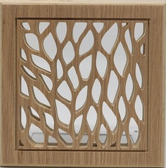 Решетка Пересвет К-24 200х200мм декоративная деревянная на магнитах 112-24-2020