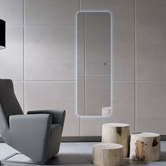 Зеркало для ванной Prisma 180x60 с подсветкой, P/V/1800-600/6kвзмах No Brand