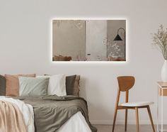 Зеркало для ванной Qwerty 100x120 с подсветкой, Q/100-120/4kвзмах No Brand