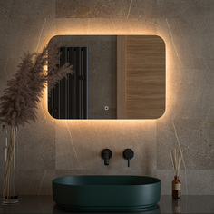 Зеркало Defesto OPTI DF 2814SH с LED-подсветкой настенное 70x50см