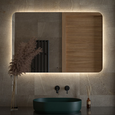 Зеркало Defesto OPTI DF 2810RH с LED-подсветкой настенное 120x80см