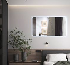 Зеркало для ванной Prisma 90x140 с подсветкой, P/90-140/6kвзмах No Brand