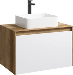 Тумба под умывальник AQWELLA 5 STARS Mobi 80 см цвет дуб балтийский, без фасадов