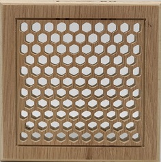 Решетка Пересвет декоративная деревянная на магнитах К-20 200х200мм