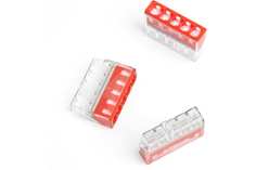 Монтажная 5-проводная клемма STEKKER с пастой для 1-жильного проводника, ld2273-245, 39944