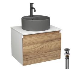Комплект:тумба Bau Dream Blackwood 60,раковина BAU Element,смеситель Hotel Dream,выпуск Bauedge