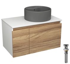 Комплект: тумба Bau Dream Blackwood 80,раковина BAU Element D41,выпуск Bauedge