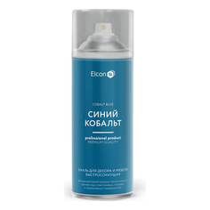 Краска Elcon для предметов декора, быстросохнущая, аэрозоль, Синий кобальт, 520 мл