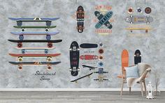 Фотообои Bartonwall K03905-03_1 флизелин. с виниловым покрытием Граффити Скейты 500х270см