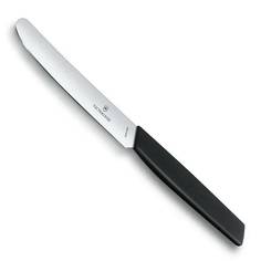 Нож столовый VICTORINOX Swiss Modern, лезвие 11 см с прямой кромкой, чёрный