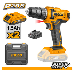 Дрель-шуруповерт аккум. Ingco CDLI20028 20В c отверткой Т-образной с битами 24шт HKSDB0188