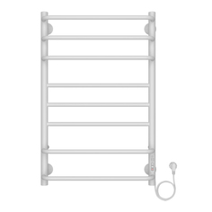 Полотенцесушитель Azario AZ90858W MILAN 500x800 электрический белый R 8 перекл.