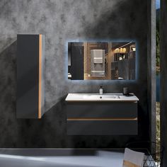 Зеркало для ванной Qwerty 60x180 прямоугольное горизонтальное c подогревом No Brand