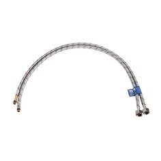 Подводка гибкая для смесителя ZEIN, гайка 1/2", штуцер М10, 80 см, набор 2 шт