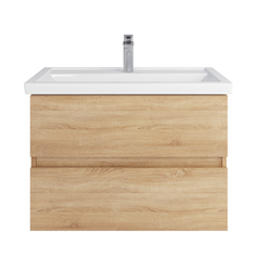 Тумба подвесная SanStar Тоскана 80 с раковиной Фостер 80 (комплект) для ванной комнаты