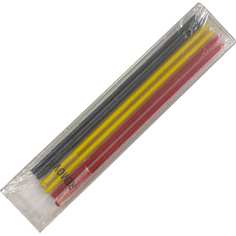 WOODWORK Грифели графитовые для карандаша 2,8 мм цветные 6 шт. в наборе (красн. х2, жёлт.