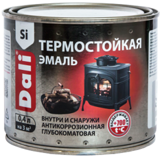 Эмаль Dali Термостойкая 0.4л до 600?С Черный / Дали Термостойкая.