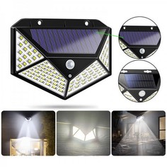 Уличный светильник с датчиком движения, 3 режима, 100 LED BROSIS.TRADE