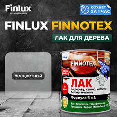 Лак акриловый Finlux F-973 FINNOTEX для дерева декоративный полуглянцевый, бесцветный