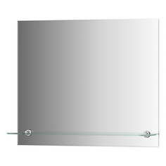 Зеркало настенное с фацетом и полочкой SHELF FACET EVOFORM 60х50 см, SP 9486