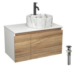 Комплект:тумба Bau Dream Blackwood 80,Раковина BAU Element,смеситель Hotel Dream,выпуск Bauedge