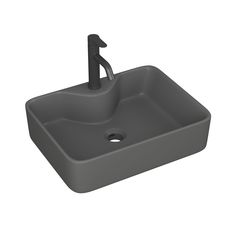 Раковина накладная BAUEDGE Cerama 48х37 + смеситель Dream Black, черный