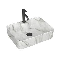 Раковина накладная BAUEDGE Cerama + смеситель Dream Black, выпуск