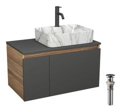 Комплект:тумба Bau Dream Blackwood 80 ,раковина BAU Cerama,смеситель Hotel Dream,выпуск Bauedge