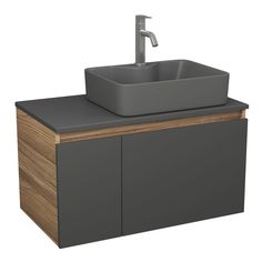 Комплект: тумба Bau Dream Blackwood 80,раковина BAU Cerama 48х37,смеситель Hotel Dream Bauedge