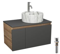 Комплект:тумба Bau Dream Blackwood 80,раковина BAU Element,смеситель Hotel Dream,выпуск Bauedge