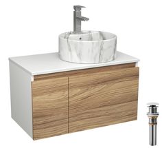 Комплект:тумба Bau Dream Blackwood 80,Раковина BAU Element,смеситель Hotel Stil,выпуск Bauedge