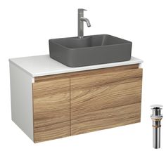 Комплект: тумба Bau Dream Blackwood 80,раковина BAU Cerama,смеситель Hotel Dream,выпуск Bauedge