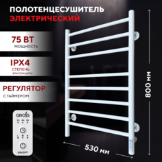 Полотенцесушитель электрический Grois Laura 500x800 белый подключение справа