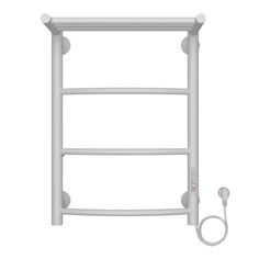 Полотенцесушитель AZARIO VERONA 400x600 электрический белый с полкой R 3 перекл.