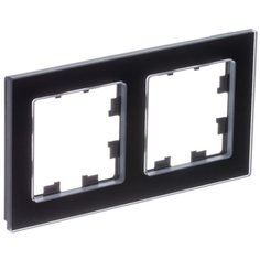 Рамка Schneider Electric Atlas Design Nature 2-постовая универсальная, черный ATN361002