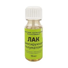 Лак для дерева фиксирующий, с кисточкой, 15 мл Resmat
