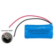 Аккумуляторная батарея SE2250 АА 4.8 В 2250 мАч NiMH для игрушки, разъём SM 2P 12024