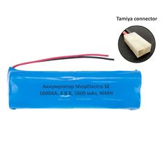 Аккумуляторная батарея SE1600 АА 4.8 В 1600 мАч NiMH для игрушки, разъём Tamiya 12218