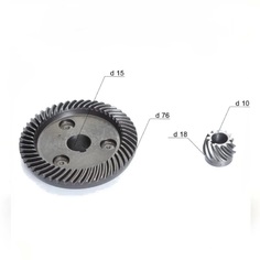 Коническая пара для УШМ Интерскол 2300, ДВТ-230 OEM 49