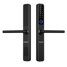 Электронный замок Philips EasyKey DDL608-5HWS для узкопрофильных и ПВХ дверей, цвет чёрный