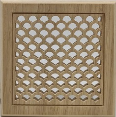 Решетка Пересвет К-16 200х200мм декоративная деревянная на магнитах 112-16-2020