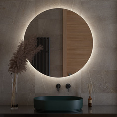 Зеркало Defesto OPTI DF 2846 с LED-подсветкой настенное d90см